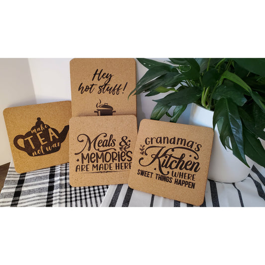 7 1/2 inch cork trivet