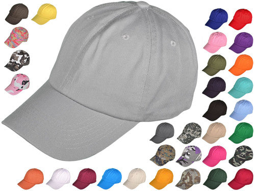 Unstructured Low Profile Buckle Back Ball Cap With Custom Patch